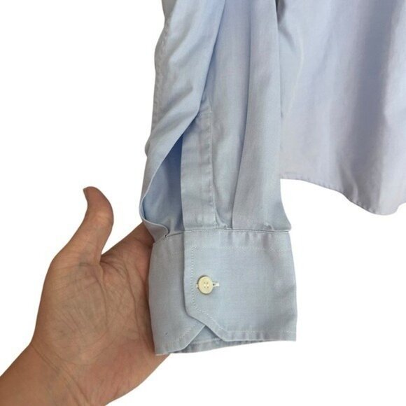 Brioni Women’s IT 46 | US 10 Blue Cotton Button-Up Shirt | Made in Italy WLL - Picture 4 of 6